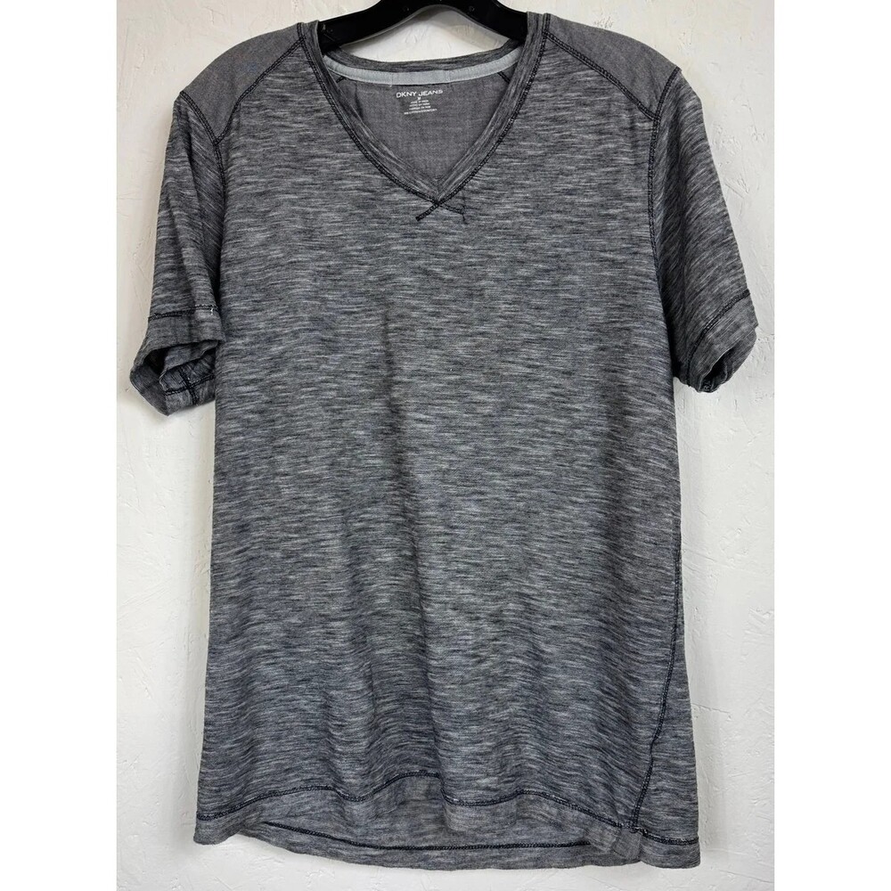 DKNY Gray Short Sleeve Shirt Men's Size Medium